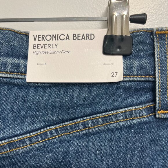 $348 Retail Veronica Beard Beverly High Rise skinny flare 27 NWT & small flaw - Picture 4 of 12